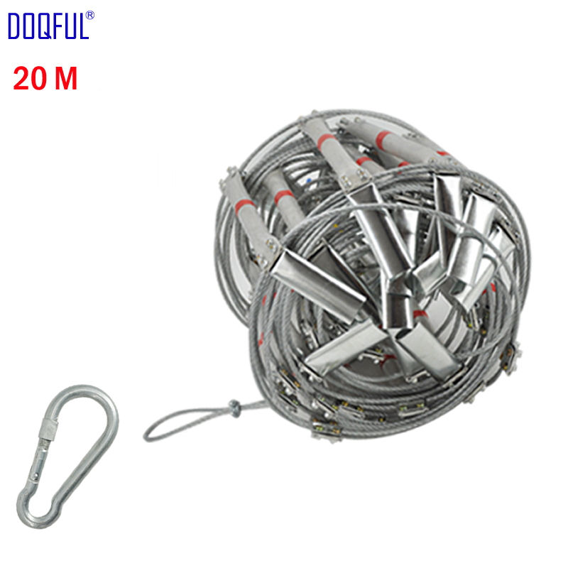 Fire Escape Ladder - 66FT drabina przeciwpożarowa 20M składana drabina