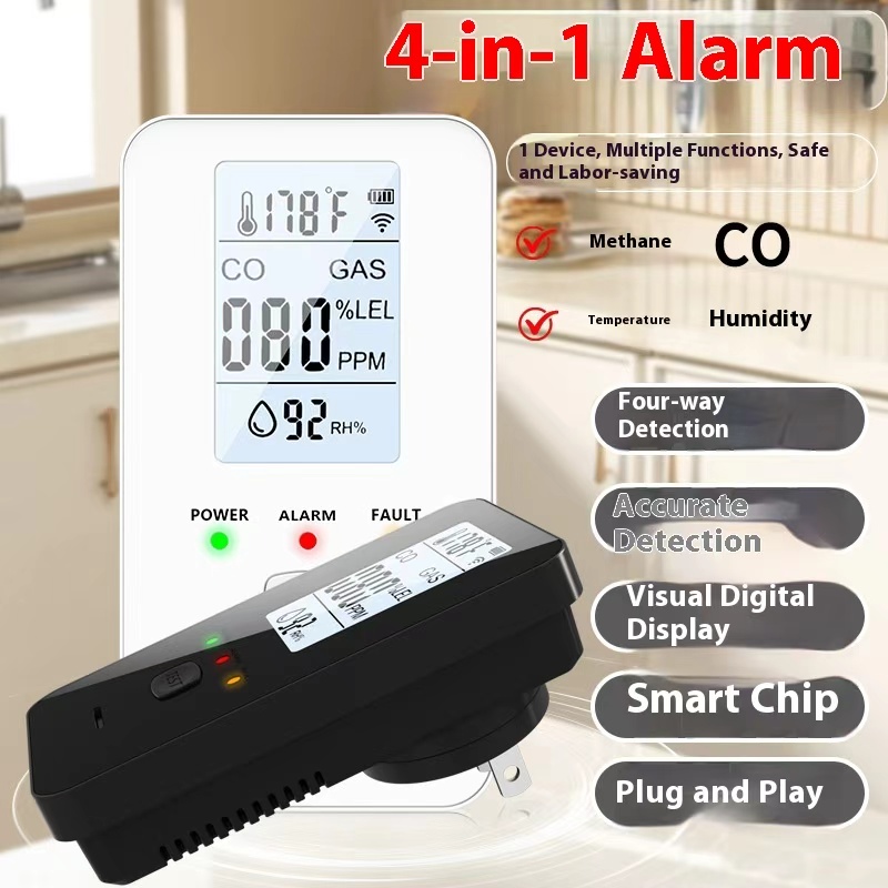 Co Detector Plug - Detektor Gazu 4 w 1 Alarm