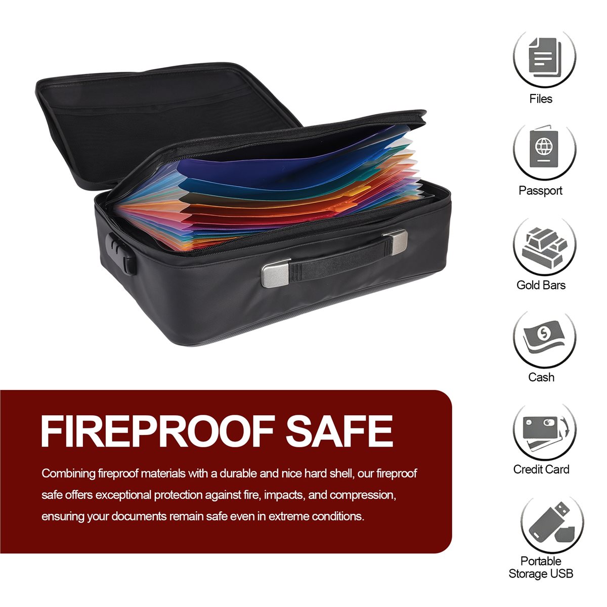 828328 Ognioodporny pojemnik n – Fire Safe Document recenzja i cena