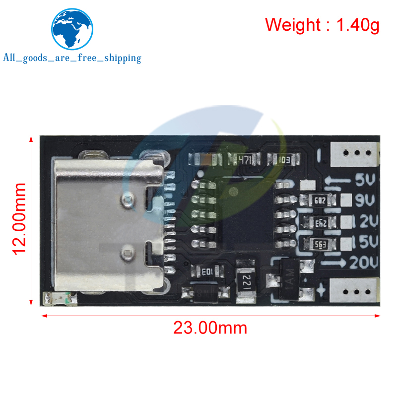 TZT Type-C PD2.0 PD3.0 9V 12V  – Co Detector Plug recenzja i cena