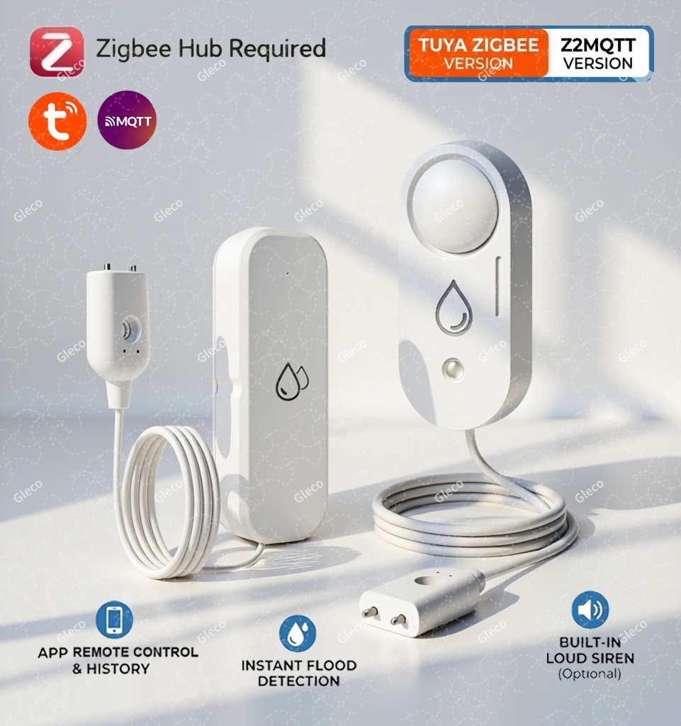 Czujnik wycieku wody Zigbee, d – Water Alarm Sensor recenzja i cena