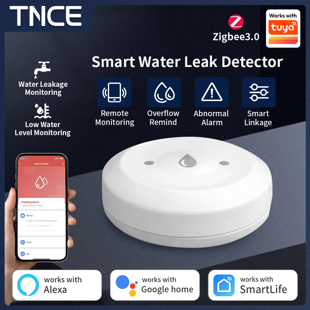 Czujnik zalania TNCE ZigBee3.0 – Water Alarm Sensor recenzja i cena